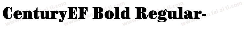 CenturyEF Bold Regular字体转换